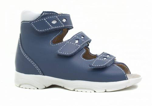 Сандалии ортопедические детские с открытым носом Орфея Б1-231-211-011-1 кожаные с 3D стелькой фото 1