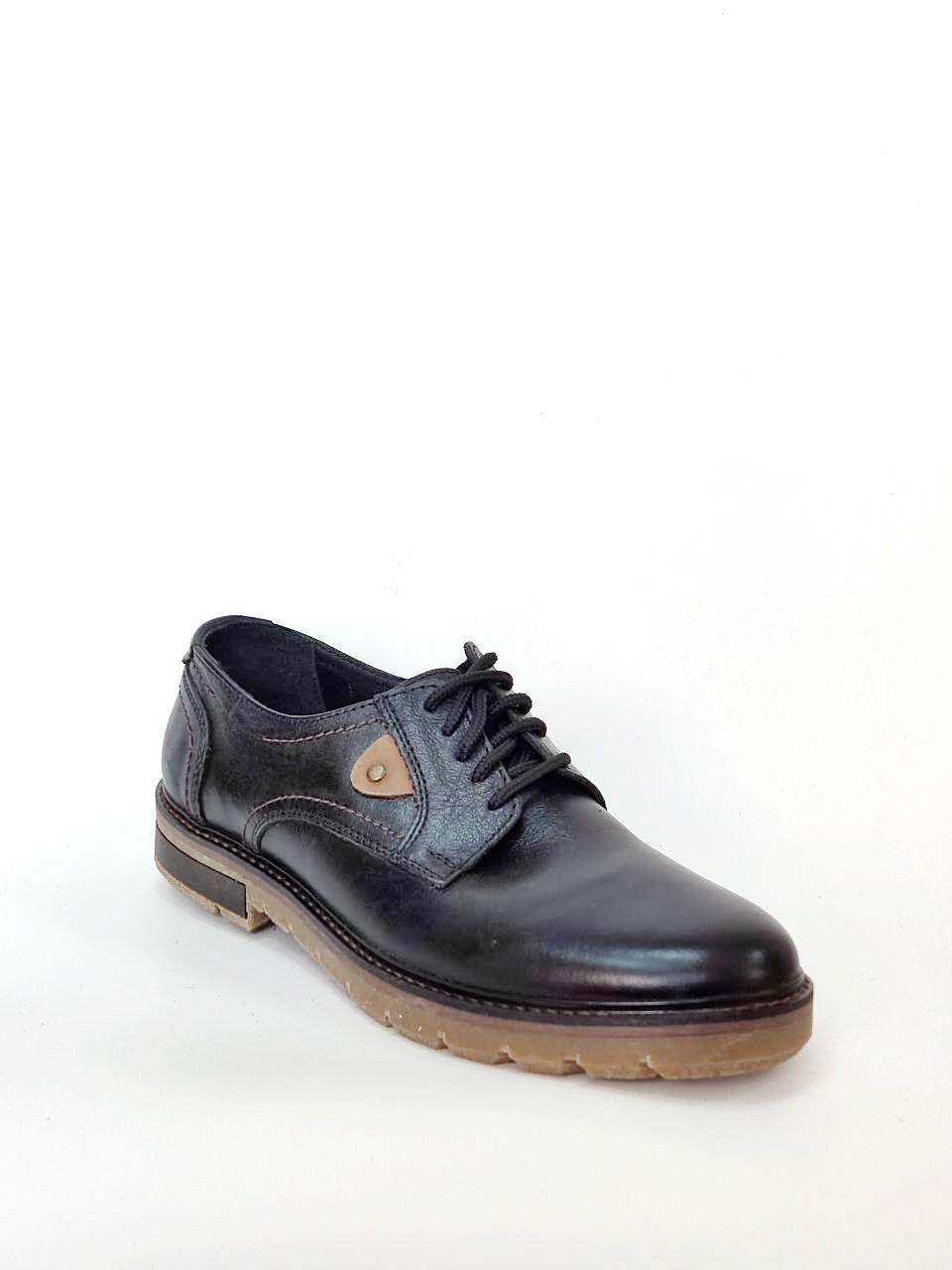 Полуботинки осенние мужские цв.черный 92225-X-001 фото 1