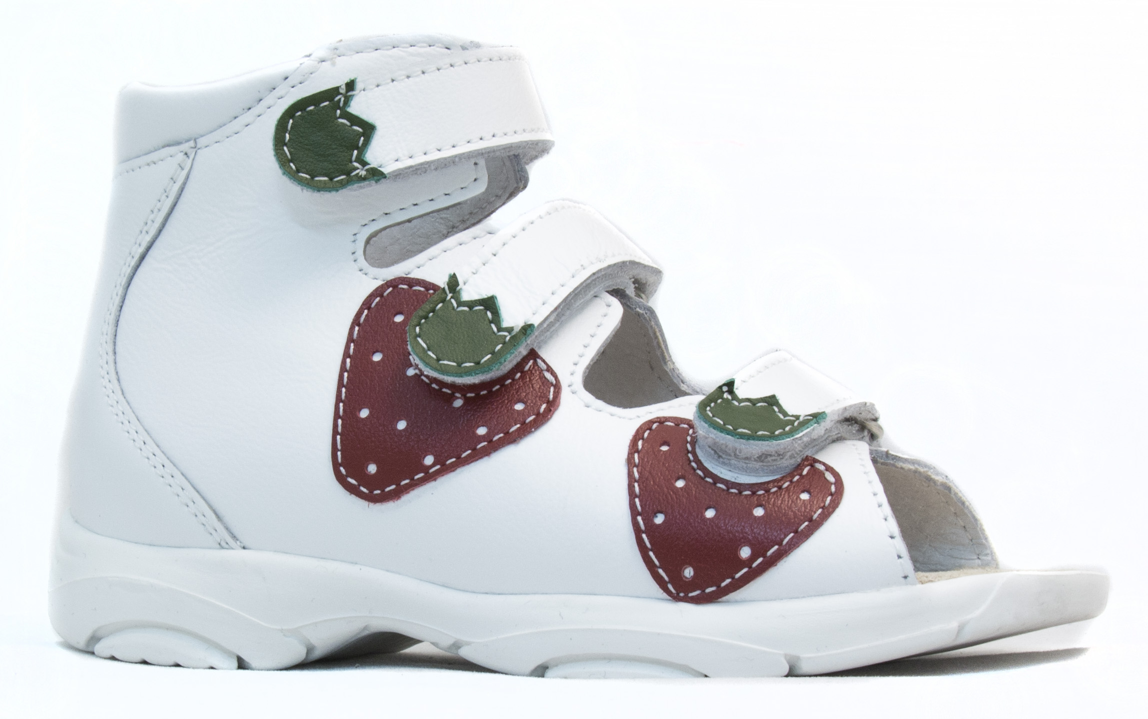 Сандалии ортопедические детские с открытым носом Орфея Б2-143-011-000-1 кожаные с жестким задником фото 2