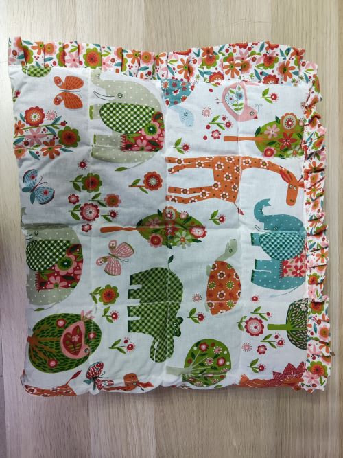 Утяжеленный плед с рюшами "Зоосад/Лютики" 90*120 вес 1,65 кг ОМТ-17.З  фото 3