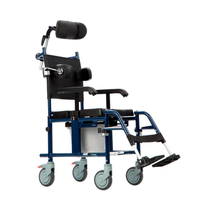 Санитарный стул с колесами для ДЦП с подголовником и боковыми поддержками ORTONICA TU89_ДЦП фото 1