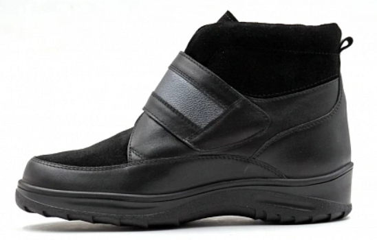 Ботинки ортопедические женские утепленные Ортомода  82415-Х-С-101-24 ЛС черные увеличенной полноты фото 2