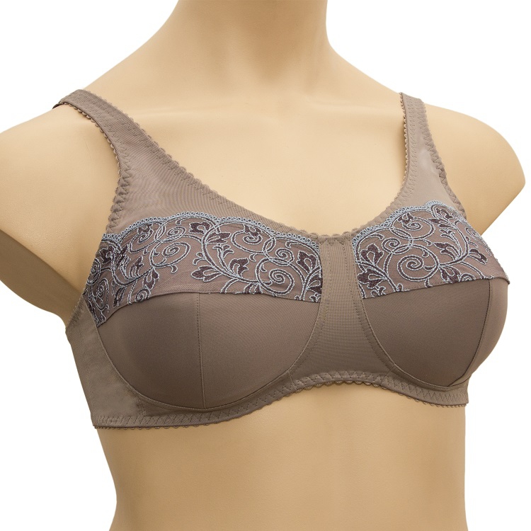 Бюстгальтер после мастэктомии Голубые вензеля на ясене ЛФ0415К В169 фото 1