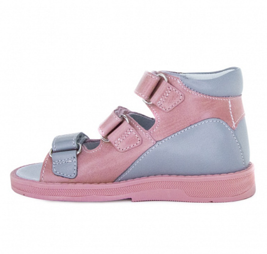 Сандали ортопедические Orthoboom 27057-01, цв. розово-серый фото 2