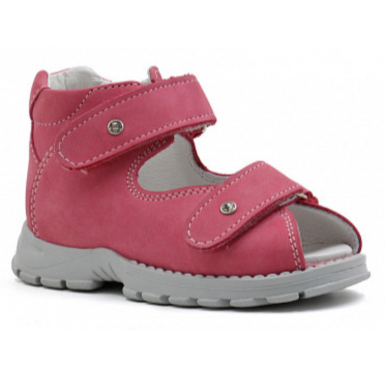 Детские ортопедические сандалии с открытым носом Ортомода 21147-Н-016 цв.песочный фото 1