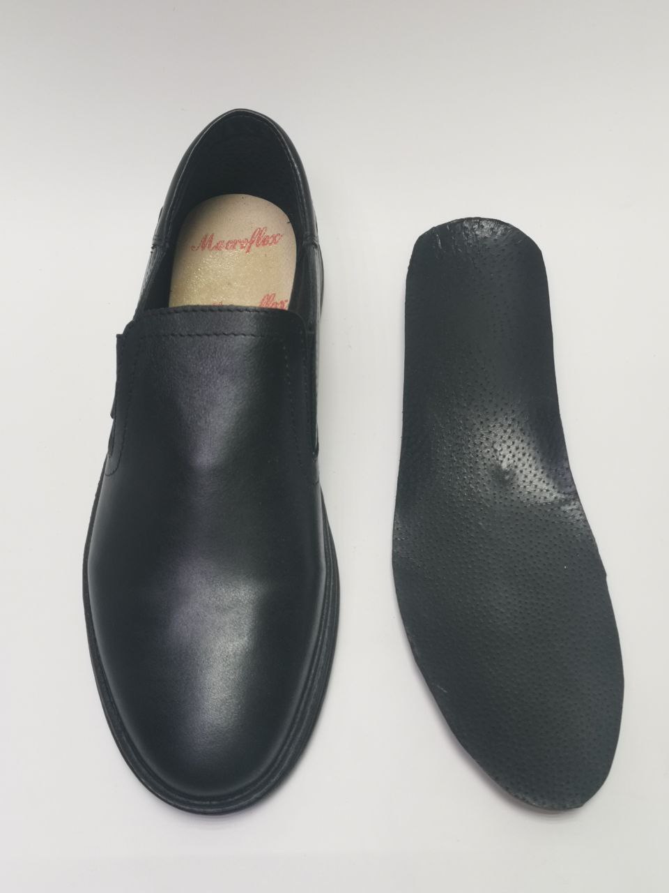 Полуботинки ортопедические мужские кожаные Ортомода 92470-Х-001 черные увеличенной полноты фото 7